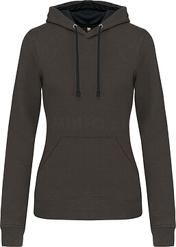 Sweatshirt de senhora com capuz em contraste K465
