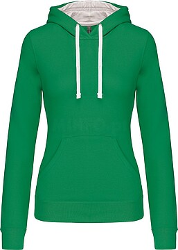 Sweatshirt de senhora com capuz em contraste K465