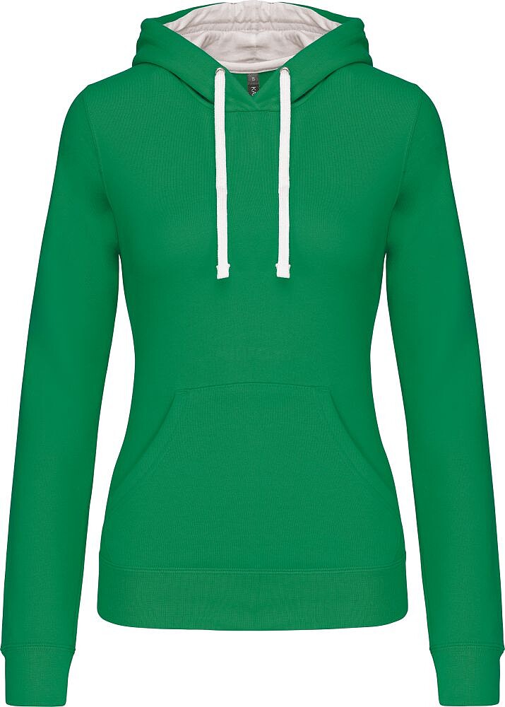 Sweatshirt de senhora com capuz em contraste K465