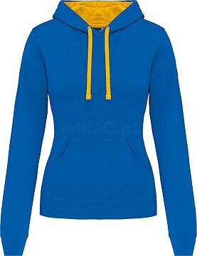 Sweatshirt de senhora com capuz em contraste K465