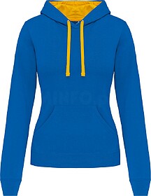 K465 Sweatshirt de senhora com capuz em contraste tam: M cor...