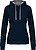Sweatshirt de senhora com capuz em contraste K465 - imagem 1