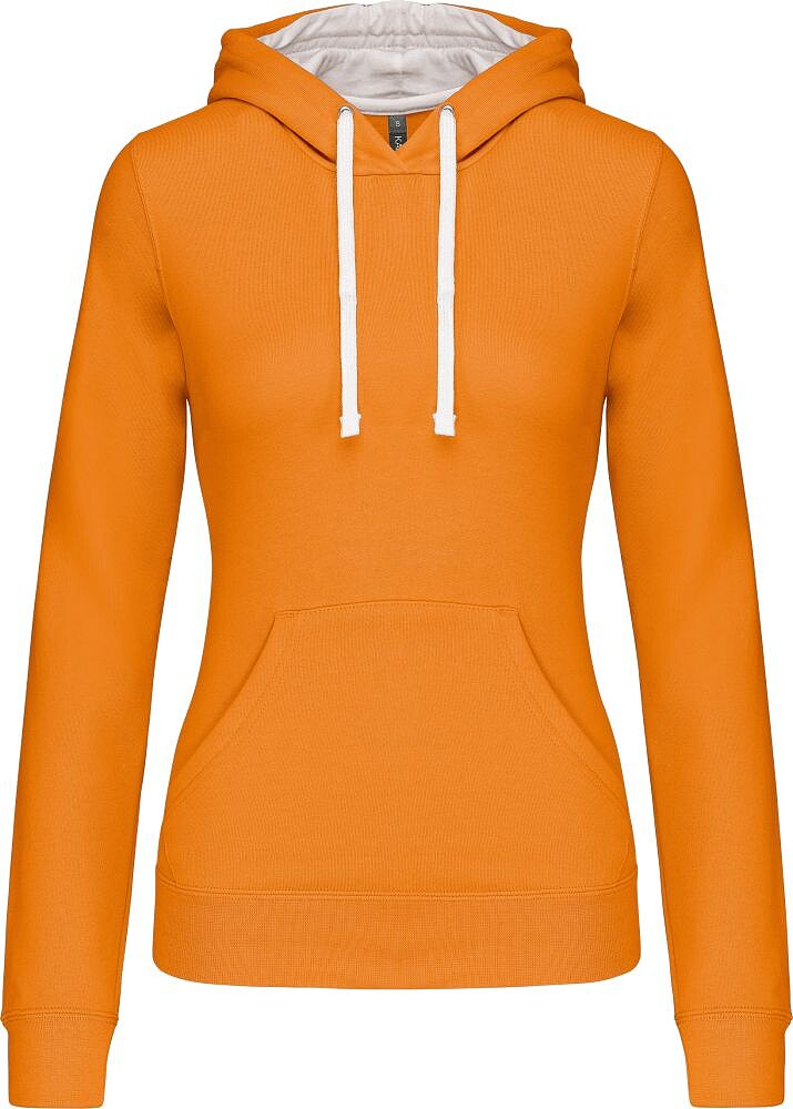 Sweatshirt de senhora com capuz em contraste K465