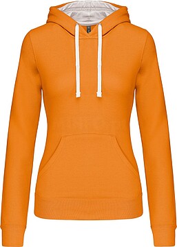 Sweatshirt de senhora com capuz em contraste K465