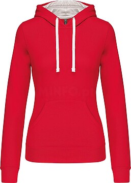 Sweatshirt de senhora com capuz em contraste K465