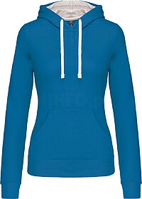 K465 Sweatshirt de senhora com capuz em contraste tam: M cor...