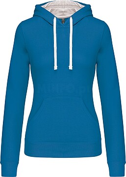 Sweatshirt de senhora com capuz em contraste K465