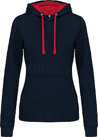 K465 Sweatshirt de senhora com capuz em contraste tam: XXL c...