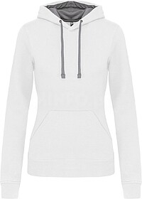 K465 Sweatshirt de senhora com capuz em contraste tam: XL co...
