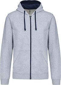 K466 Casaco sweatshirt com capuz em contraste tam: XXL cor: ...