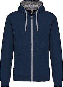 K466 Casaco sweatshirt com capuz em contraste tam: 4XL cor: ...