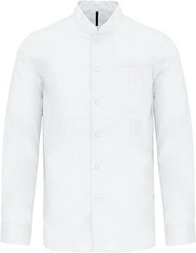 Camisa de homem com gola à padre de manga comprida K515