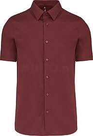 K531 Camisa de manga curta com Stretch tam: S cor: Wine : Ka...