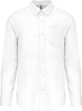 Camisa manga comprida em Oxford de tratamento fácil K533