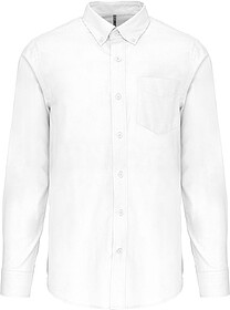 K533 Camisa manga comprida em Oxford de tratamento fácil ta...