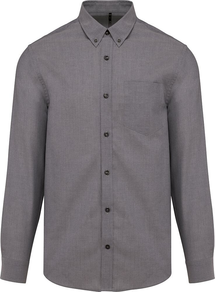 Camisa manga comprida em Oxford de tratamento fácil K533