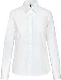 K534 Camisa de senhora manga comprida em Oxford de tratament...