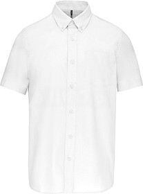K535 Camisa manga curta em Oxford de tratamento fácil tam: ...