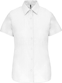 K536 Camisa de senhora manga curta em Oxford tratamento fác...