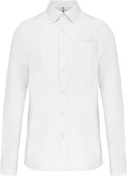 Camisa manga comprida em popeline de tratamento fácil K541