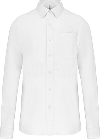 K541 Camisa manga comprida em popeline de tratamento fácil ...