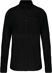 K541C Camisa manga comprida em popeline de tratamento fácil...
