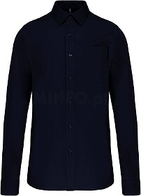 K541C Camisa manga comprida em popeline de tratamento fácil...