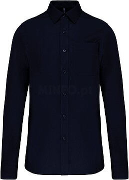 Camisa manga comprida em popeline de tratamento fácil K541