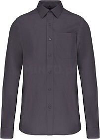 K541C Camisa manga comprida em popeline de tratamento fácil...