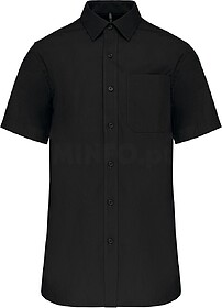 K543C Camisa de manga curta em popeline tratamento fácil ta...