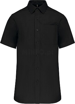 Camisa de manga curta em popeline tratamento fácil K543