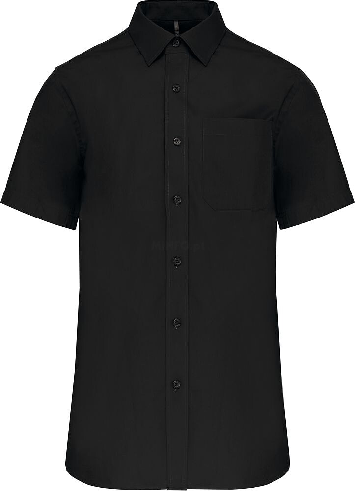 Camisa de manga curta em popeline tratamento fácil K543