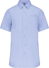 K543C Camisa de manga curta em popeline tratamento fácil ta...