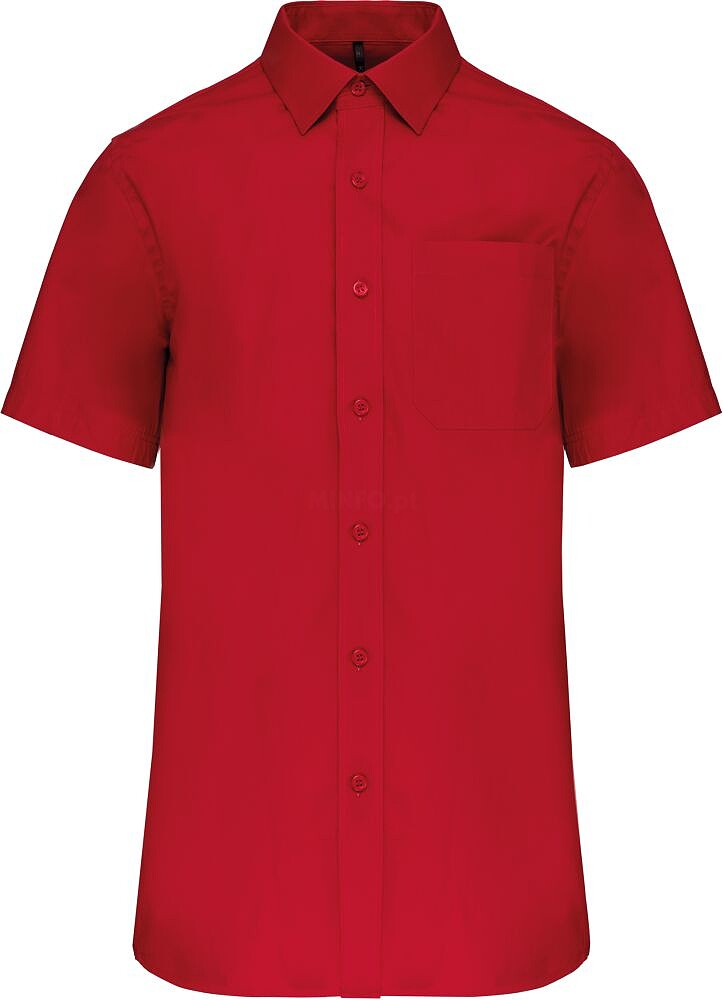 Camisa de manga curta em popeline tratamento fácil K543
