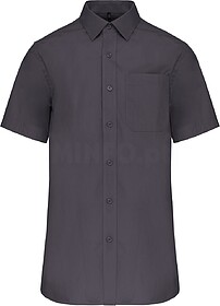 K543C Camisa de manga curta em popeline tratamento fácil ta...