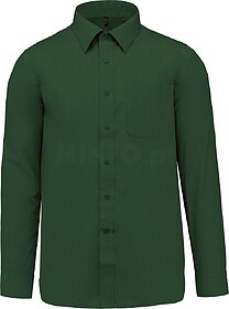 K545C Camisa popeline poliéster/ algodão de tratamento fá...