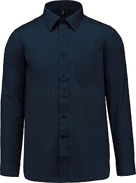 Camisa popeline poliéster/ algodão de tratamento fácil K545
