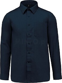 K545C Camisa popeline poliéster/ algodão de tratamento fá...