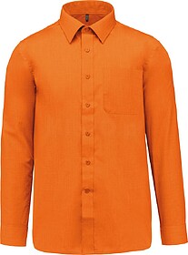 K545C Camisa popeline poliéster/ algodão de tratamento fá...