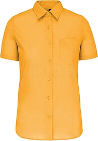 K548C Camisa popeline poliéster/ algodão manga curta de tr...