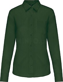 K549C Camisa popeline poliéster/ algodão de tratamento fá...