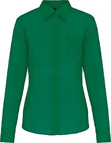 K549C Camisa popeline poliéster/ algodão de tratamento fá...