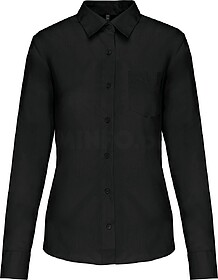 K549C Camisa popeline poliéster/ algodão de tratamento fá...