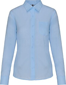 K549C Camisa popeline poliéster/ algodão de tratamento fá...