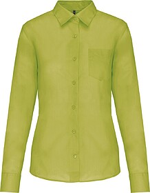 K549C Camisa popeline poliéster/ algodão de tratamento fá...