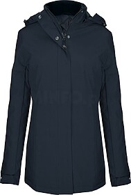 K6108 Parka de senhora tam: 3XL cor: Navy : Kariban Tecido f...