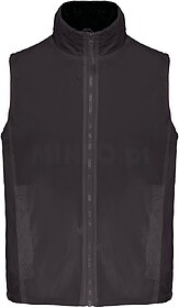 K679 Colete forrado a polar unissexo tam: M cor: Dark Grey/ ...