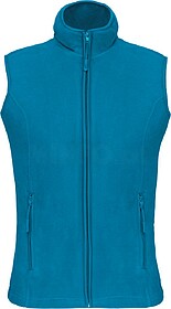 K906 Colete micropolar de senhora tam: L cor: Tropical Blue ...