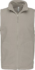K913 Colete micropolar de homem tam: S cor: Beige : Kariban ...