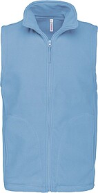 K913 Colete micropolar de homem tam: 4XL cor: Sky Blue : Kar...